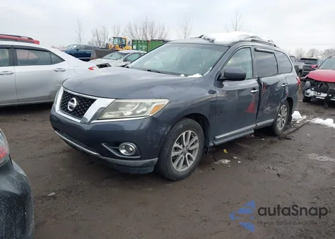 2013 Nissan Pathfinder Sl z USA, uszkodzony, nr VIN 5N1AR2MMXDC615268